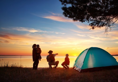 How does camping help you develop new skills and become more self-sufficient?